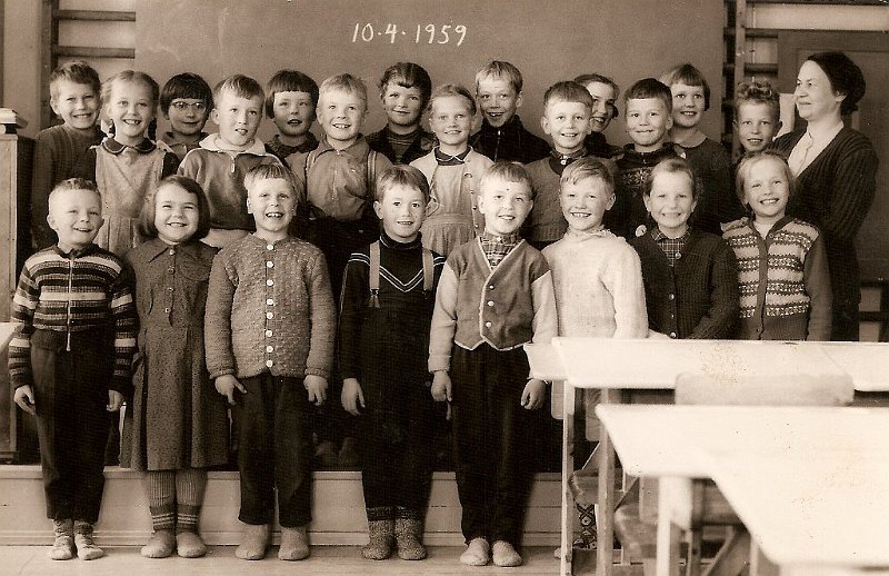 Luokkakuva vuodelta 1959